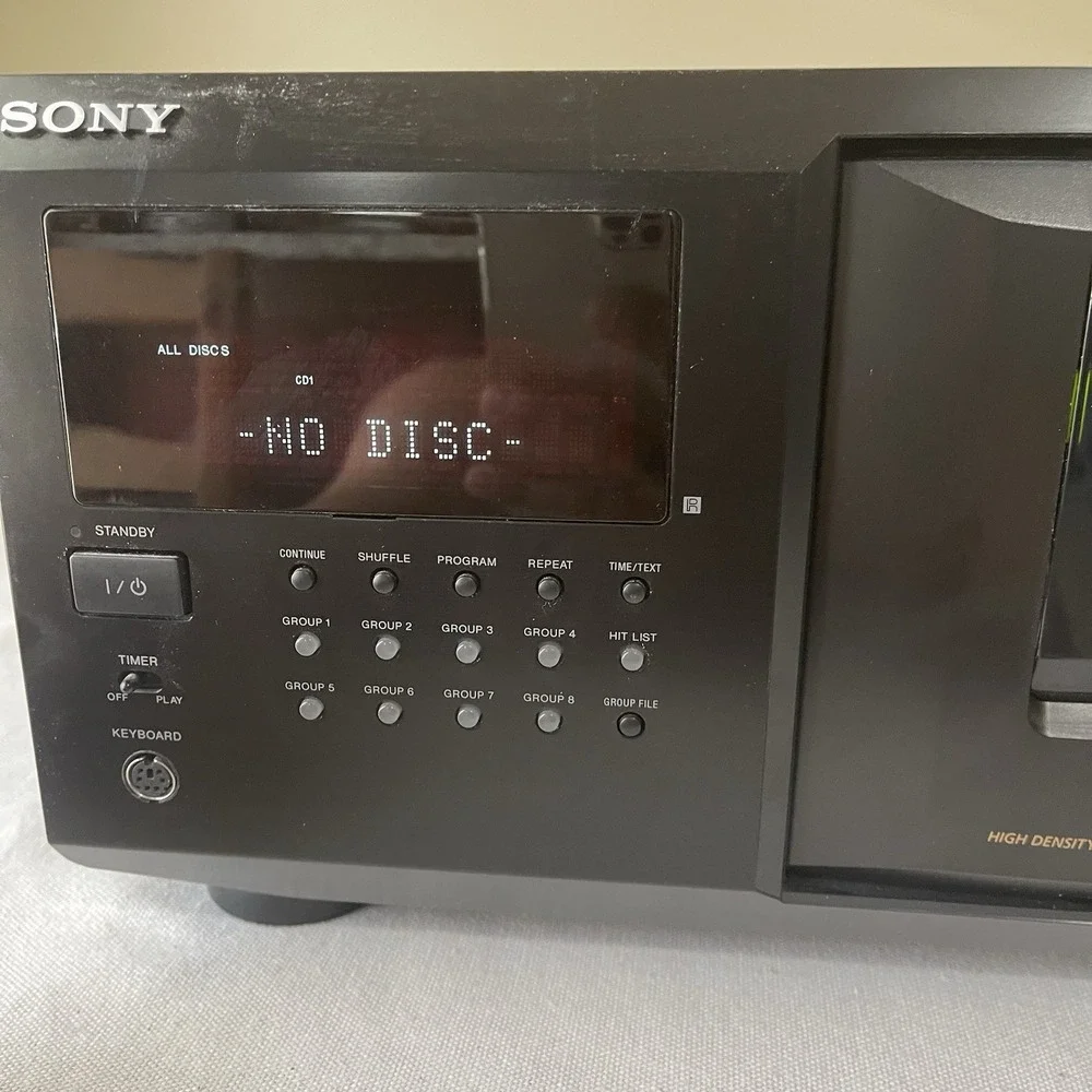 Sony Mega Storage 300 Disc CD Changer/Player CDP-CX355 Works Tested With Remote